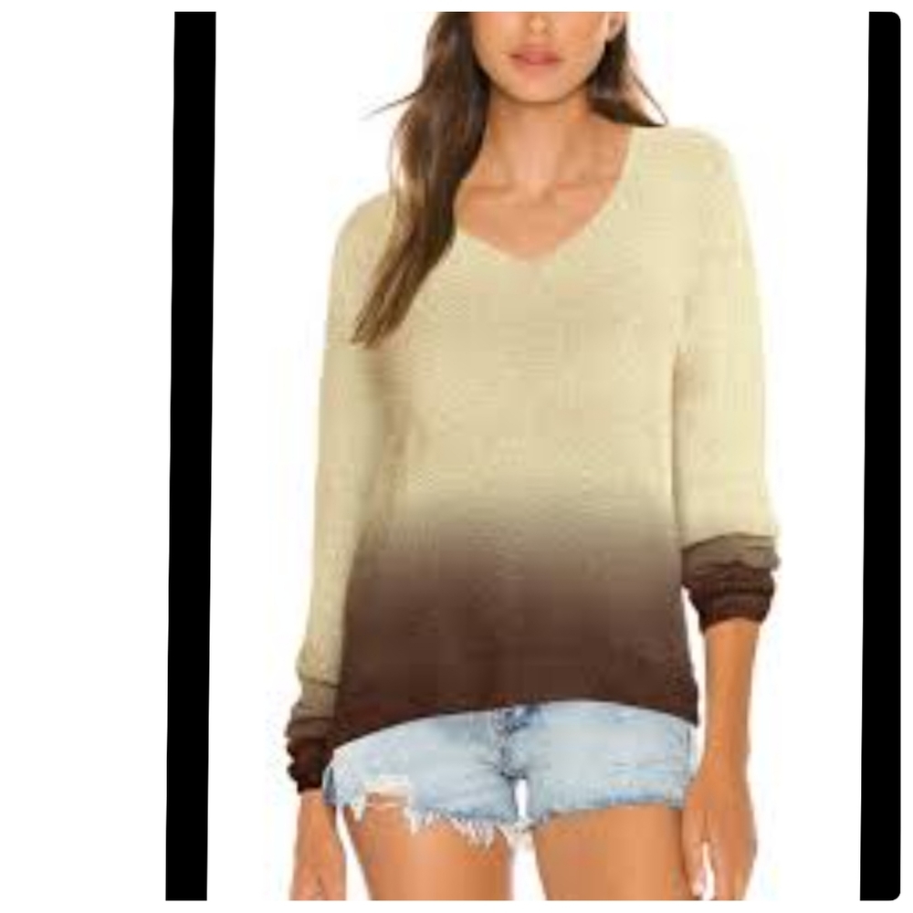 Spicy Girl Ombré Mohair Stretchy Sweater Size S/M●